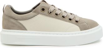 Cleens Ace Chevron-knit Suede Sneakers - Taupe - 7.5 (IT41.5 / UK7.5)