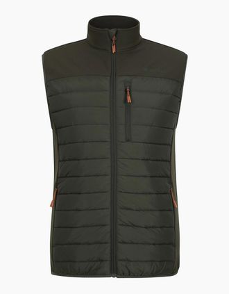 Mountain Warehouse Mens Mountain Warehouse Mens Turbine II Hybrid Padded Gilet - Green - Size: 40/Regular