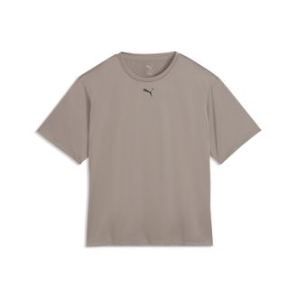 Puma T-shirt Train All Day Essentials dal taglio morbido da donna, Abbigliamento, Beige, XXS