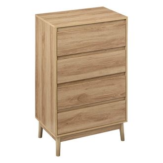 5five Simply Smart Arc&oacute;n De 4 Cajones Efecto Roble Natural Abana - 5five