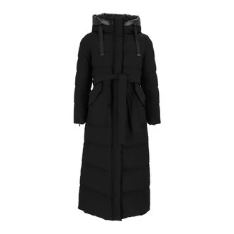 DIEGO M Micropiuma jas met glanzende stofeigenschappen - Dames - Mantels - Zwart - Maat: M Nylon