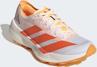 ADIDAS TERREX Trailrunningschuh ADIDAS TERREX AGRAVIC SPEED 2, Damen, Gr. 38,5, cloud wei&szlig;, impact orange, lucid tangerine, Synthetik, Textil, Schuhe Trailrunningsc