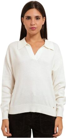 Gaud&igrave; Truien & Vesten, Dames, Wit, XL, Wol, Wool Blend Sweater