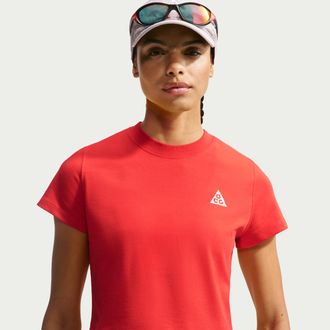 Nike Womens Nike ACG Dri-FIT Short-Sleeve Top in Red | II7283-696