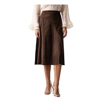 Guess Gonna Midi Jennie - - Skirts - Donna - Marrone - XL