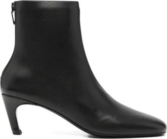 Toteme Heeled Boots - Dames - Laarzen met Hak - Zwart - 36 EU - Schoenen