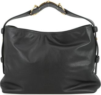 Gucci Black Leather Handbag Tote Bag (Pre-Owned)