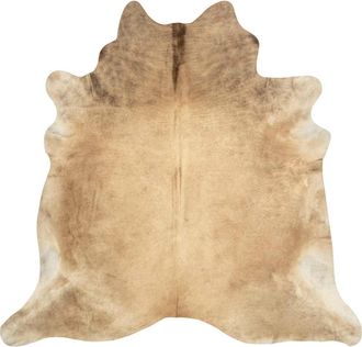 vidaXL Alfombra De Piel De Vaca Aut&eacute;ntica Beige 150x170 Cm Vidaxl