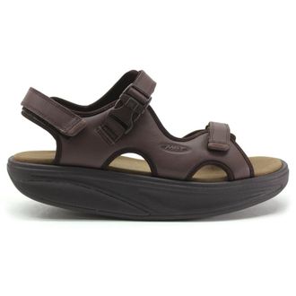 Mbt Kisumu 3S Leather Mens Hook and loop Sandals - Brown - Size:UK 11.5