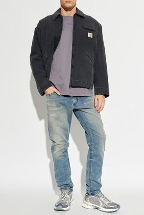 Diesel T-shirt T-NORM-INT, Mens, Purple