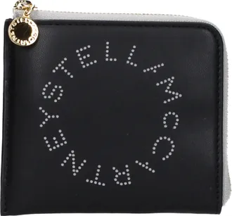 Stella McCartney Black Leather Womens Wallet