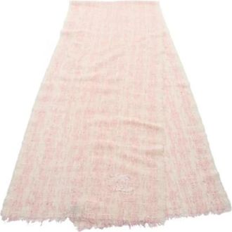 Chanel Pre-owned Stola - Dames - Vintage Accessoires - Roze - ONE Size - Wol - Vintage