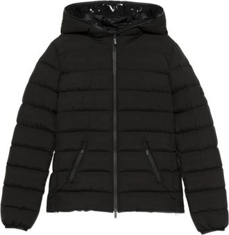 Moncler Herbes Jacket - Dames - Winterjassen - Zwart - M - Leer - Jassen