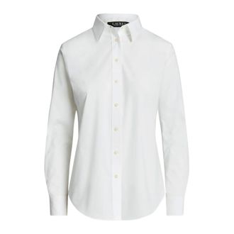 Ralph Lauren Camicia Easy Care in Cotone Stretch - - Blouses & Shirts - Donna - Bianco - XL