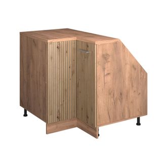 Vicco Armario Para Techo Inclinado Armario De Esquina Rion, Roble Artesanal, 75.6 X 81.6 Cm Con 1 Puerta, Carcasa Del Armario 60 Cm De Profundidad, Vicco