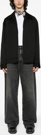 Golden Goose Virgin Wool Twill Shirt Jacket - Black