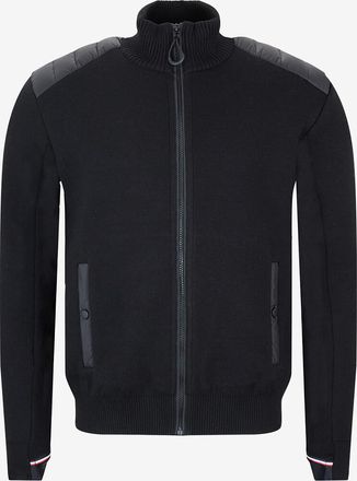 Moncler Hochwertige Stehkragen-Strickjacke aus Baumwolle