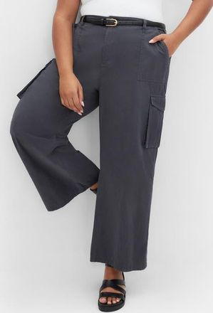 City Chic Mia Cargo Pants in Washed at Nordstrom