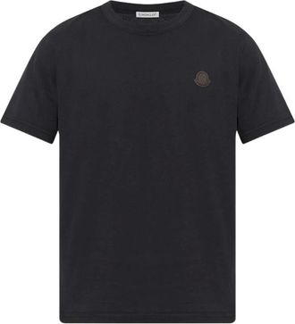 Moncler Heren, Tops, Zwart, Maat: M Katoen