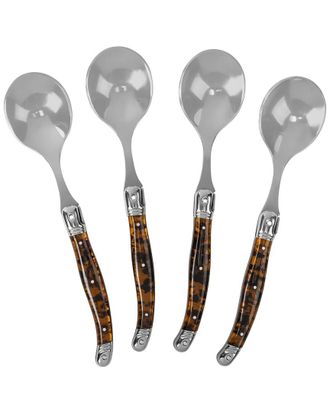 French Home Laguiole Set Of 4 Soup Spoons