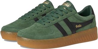 Gola Grandslam Suede Womens Shoes Evergreen/Black/Gum : 9.5 B - Medium, Leather