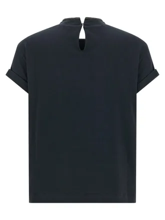 Brunello Cucinelli Shiny Collar T-shirt