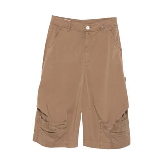 High Long Shorts - Dames - Korte Broeken - Bruin - M - Korte Broeken