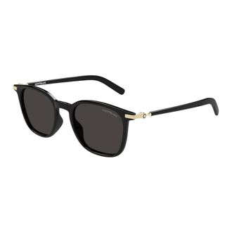 Montblanc Sunglasses, male, Black, Size: 50 MM Snowcap Sunglasses