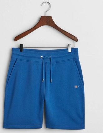 GANT Mens GANT Regular Shield Sweat Shorts, Rich Blue - Size: 37/36/32