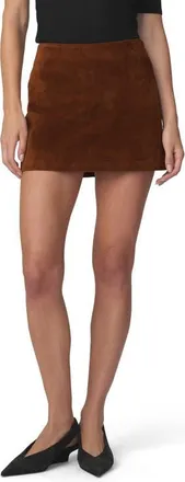 Joe's Faux Suede Miniskirt in Chestnut at Nordstrom, Size 4