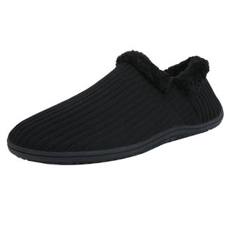 Generic Ladies Slippers Warm Faux Shearling Plush Fleece Lined Closed Toe Anti-Slip Home Slippers for Ladies Indoor House