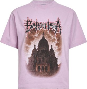 Balenciaga T-Shirts, female, Pink, Size: 2XS Sacr&eacute; Coeur T-shirt