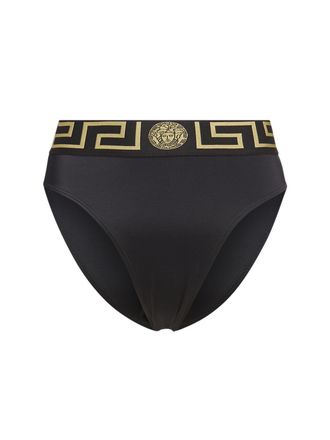 インナー・ルームウェアその他 VERSACE Women Underwear AUD010421A10011 A1008 Black Versace Essentials | Thong | Thong Briefs | Cruise Fashion