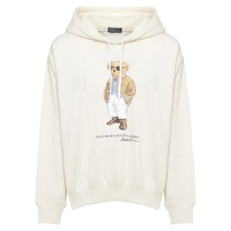 Ralph Lauren Hoodies, female, Beige, Size: XS Polo Bear Hoodie