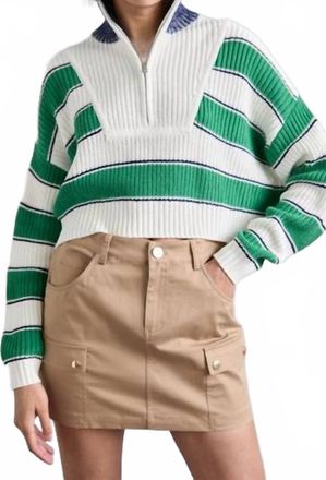 Staud San Carlos Skirt In Khaki