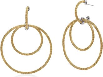 Alór Triple Drop Hoop Earring In Yellow