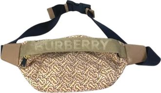Burberry Pre-owned Fabric crossbody-bags - Heren - Vintage Heuptassen - Beige - ONE Size - Vintage