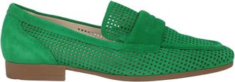 Gabor Groene Su&egrave;de Dames Loafer - Dames - Loafers - Groen - 40 1/2 EU - Su&egrave;de - Schoenen