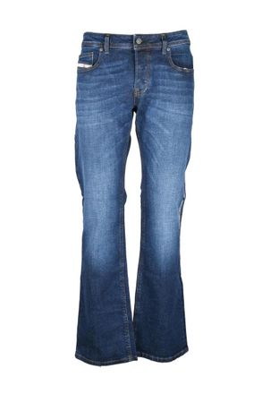 Diesel Blue Cotton Elastane Mens Zatuny Bootcut Jeans
