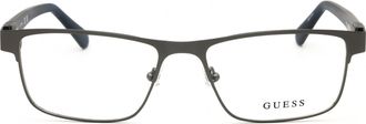 Guess GU50003 Metal Rectangle Eyeglasses - Blue