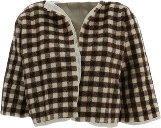 Daniela Gregis Giacca Silhouette a T - - Jackets - Donna - Marrone - ONE SIZE