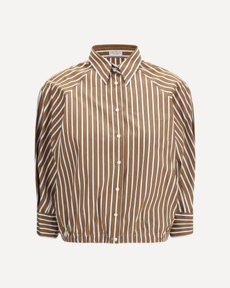 Brunello Cucinelli Shadow stripe poplin Shirt Female S