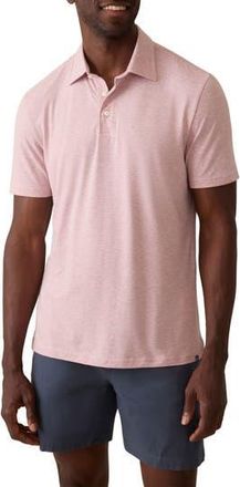 Faherty Movement Polo in Rose Madaket Stripe at Nordstrom Rack, Size Small
