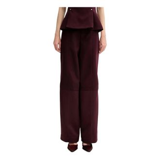 Stine Goya 2330 Double-Sided Crepe Broek - Dames - Broeken - Rood - Maat: M Poliester