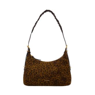 Vanessa Bruno Jess PM Zip Bag - Dames - Schoudertassen - Bruin - ONE Size - Katoen - Tassen