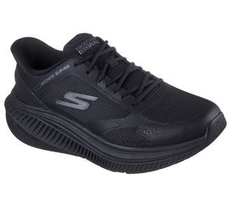 Skechers Mens Go Walk Max Cushioning Arch Fit Jaylen Sneaker, Black Synthetic/Textile Trim, 8.5 UK