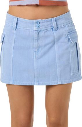 O'Neill Stella Cargo Miniskirt in Blue Glass at Nordstrom, Size 28