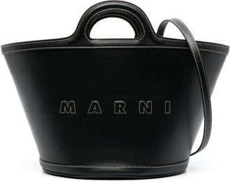 Marni Black Black Tropicalia Satchel Bag