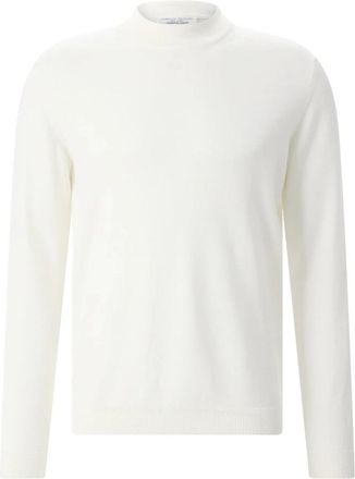 Roberto Collina Trui met ronde hals - Heren - Ronde hals truien - Wit - S - Wol - Truien & Vesten