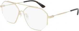 Alexander McQueen Optical Frame - Heren - Brillen - Geel - 57 MM - Accessoires